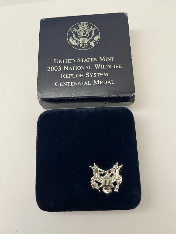 2003 P US Mint National Wildlife Refuge System Centennial Medal Box and COA ONLY - Image 4 of 4