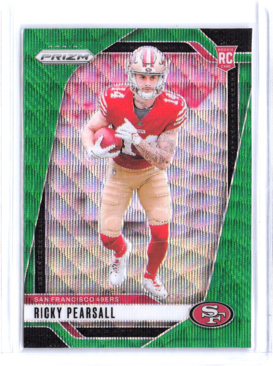 2024 Panini Prizm #383 Ricky Pearsall Neon Green Pulsar