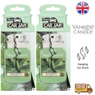 Yankee Candle Car Jar Air Freshener Odour Hanging Neutralizer Aloe Water x2