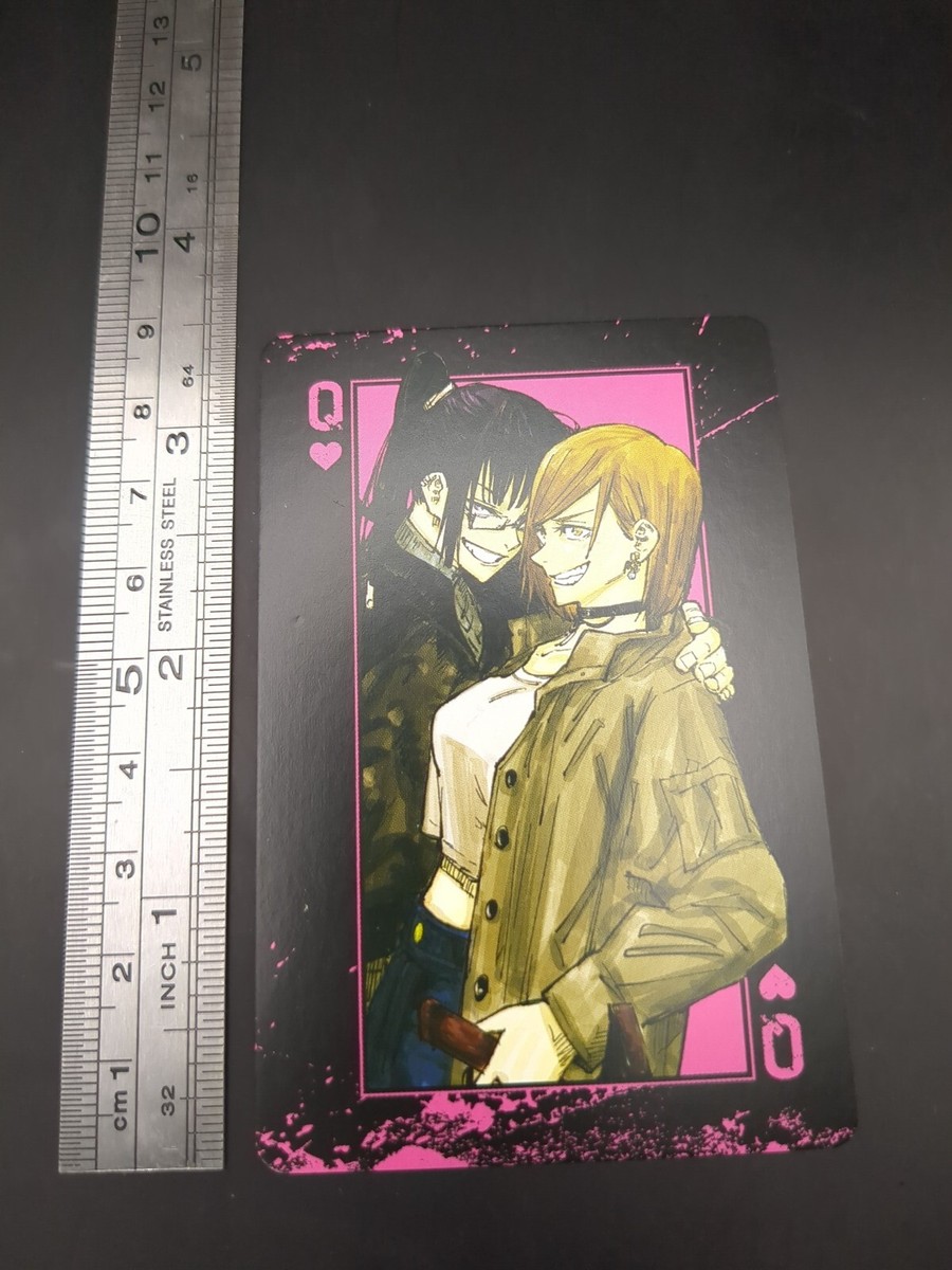 Maki Zenin Nobara Kugisaki Heart 12 Jujutsu Kaisen Trump playing