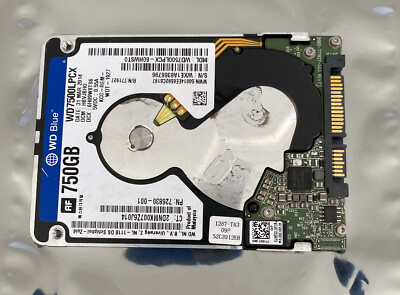 WD7500LPCX-60HWST0 DCM: HBVJBH0 Western Digital Blue 750GB 31 Mar 2014