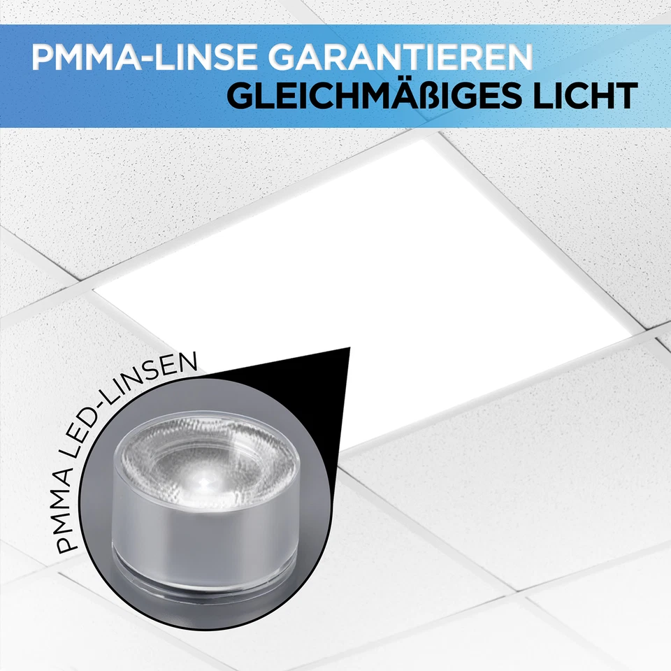 2x LED Panel 62x62 Deckenleuchte Warmweiß Neutralweiß Kaltweiß mit/ohne Rahmen - Bild 4 von 4