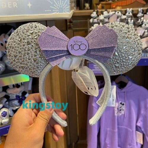 2023 Authentic Disney 100 Years Of Wonder Anniversary Minnie Mouse Ear Headband - Picture 1 of 3