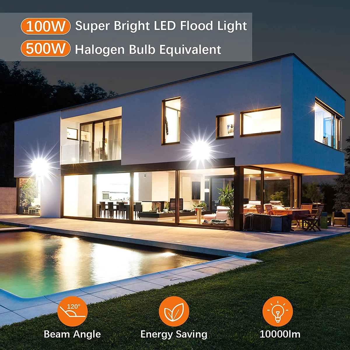 Corded outdoor clearance flood light