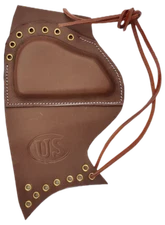 U.S. Garand Rifle Leather Sniper Rifle Cheek Pad - Brown