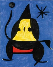 JOAN MIRO Art Poster or Rolled Canvas Print "Untitled" 1978
