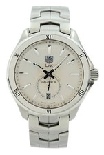 Tag Heuer 42mm Men's Automatic Link Silver Pinstripe Dial Cal.6 Watch! WAT2113! 3