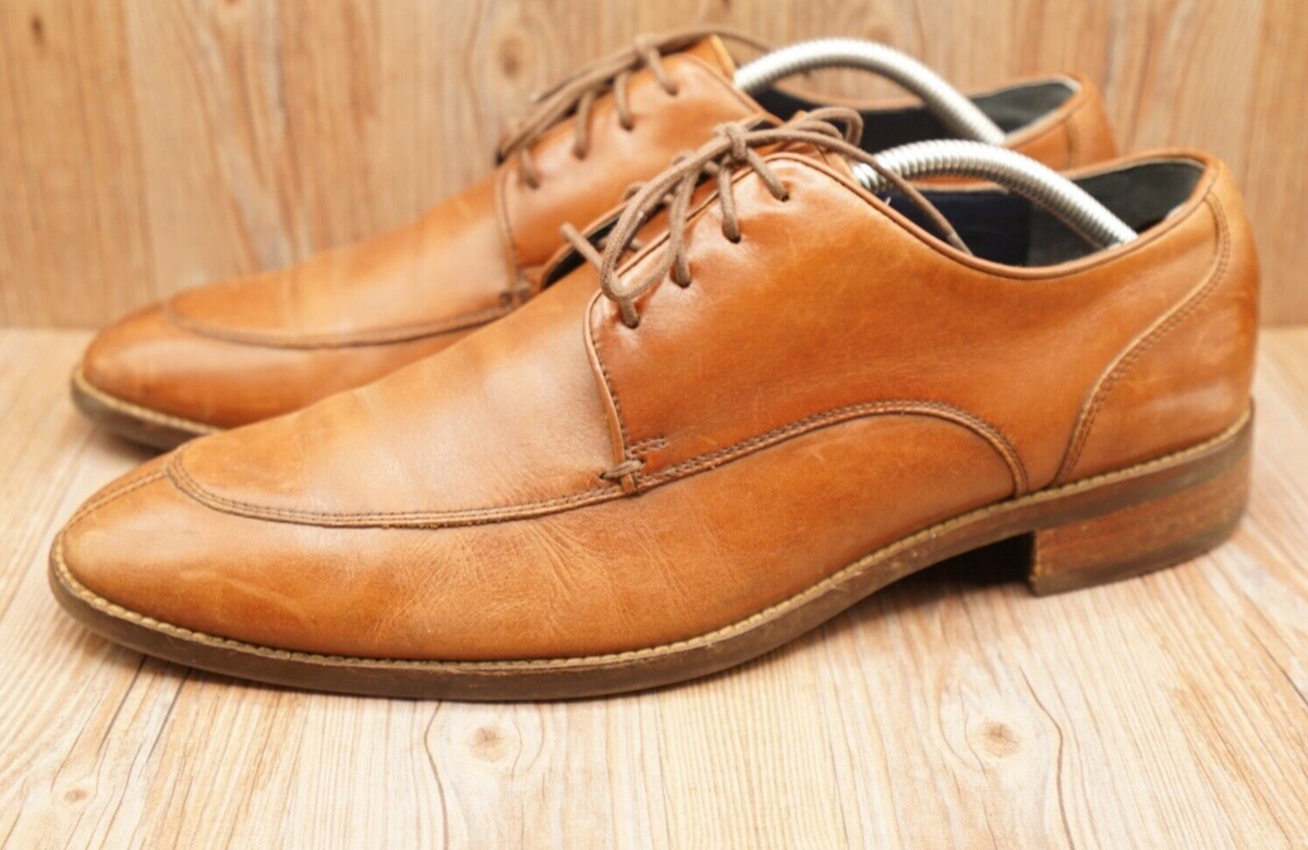 Cole Haan Mens Grand OS Split Toe Oxford Shoes Brown Low Top 