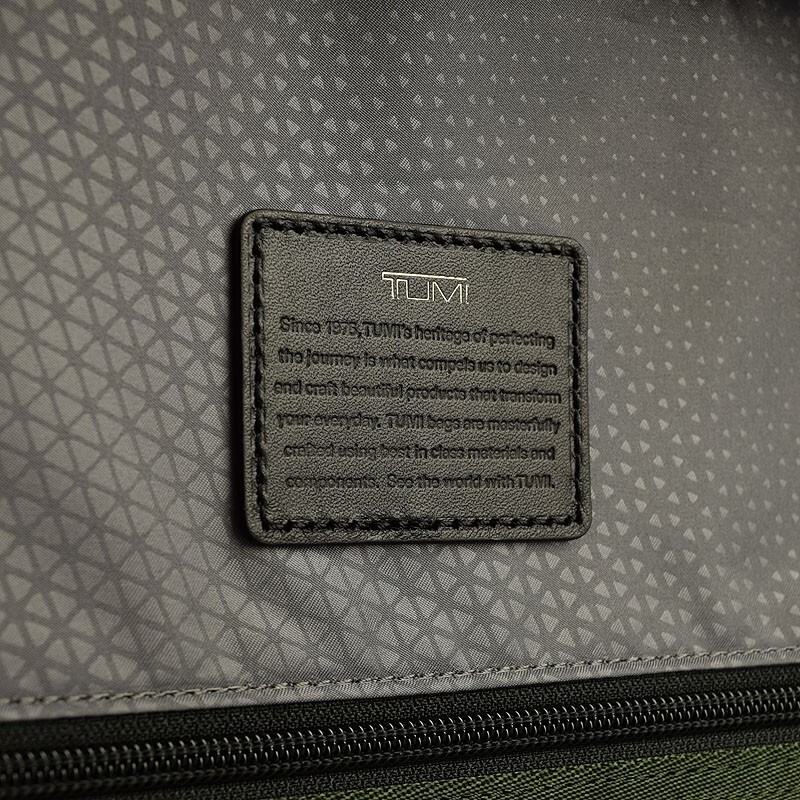 TUMI Military Green Black Colorblock CRESTVIEW Laptop Backpack NEW