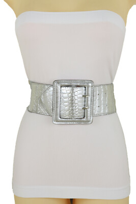 silver wide belt