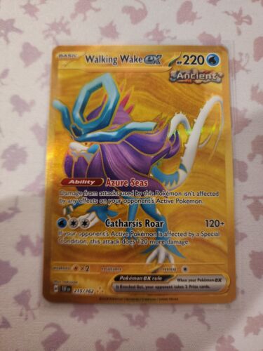 Walking Wake Ex 215/162 Secret Rare Gold Full Art Temporal Forces Near Mint NM - Picture 1 of 2