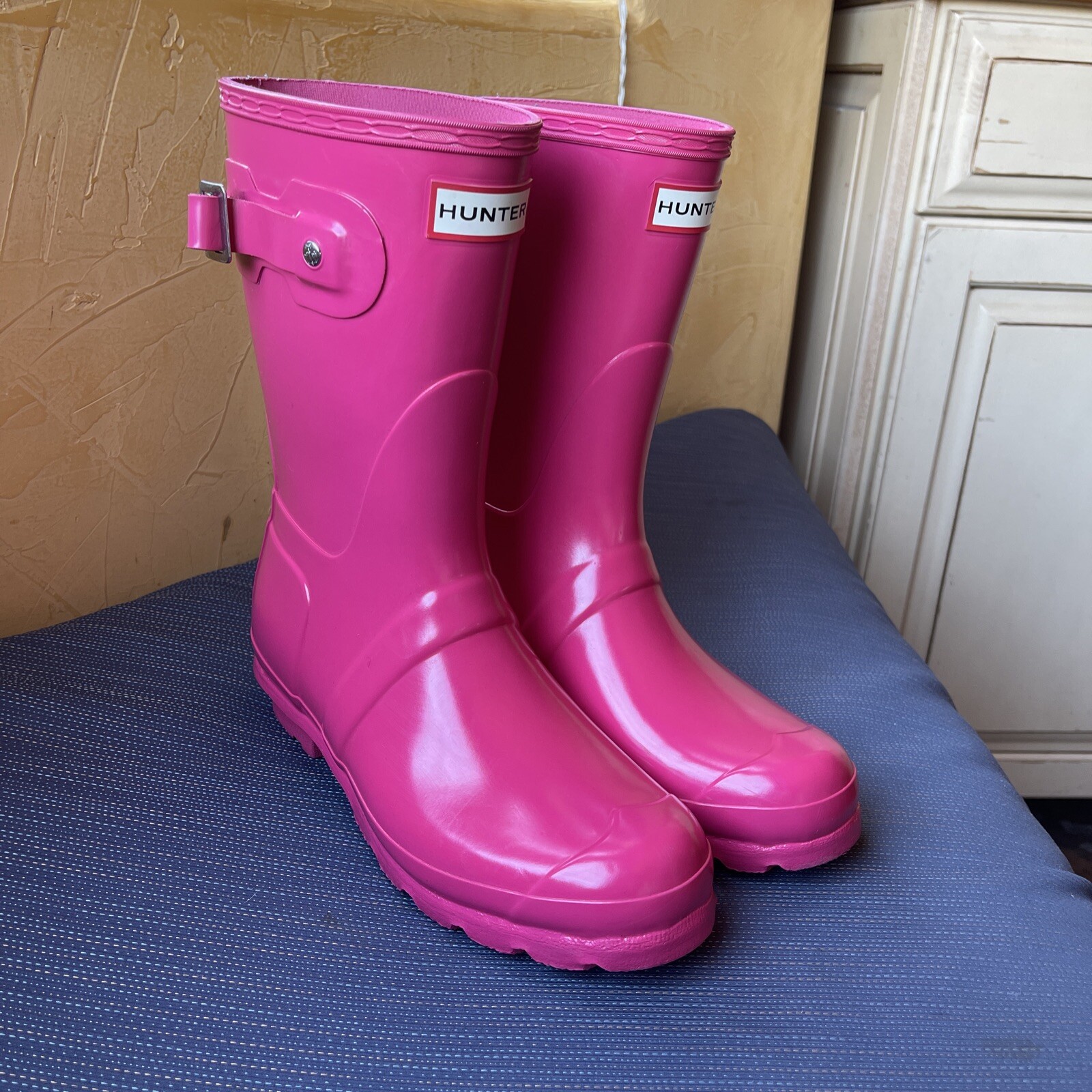 Hunter Original Gloss Hot Pink Pull-On 
