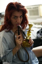 Gold Glass Hookah Water Pipe