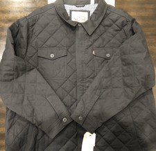 levi's men's cotton diamond quilted shirt jacket