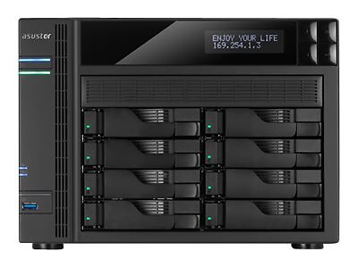 90-AS6508T00-MD30 Asustor AS-608T NAS servidor 8 pozos SATA 6Gb/s / eSATA ~D~ - Imagen 1 de 1