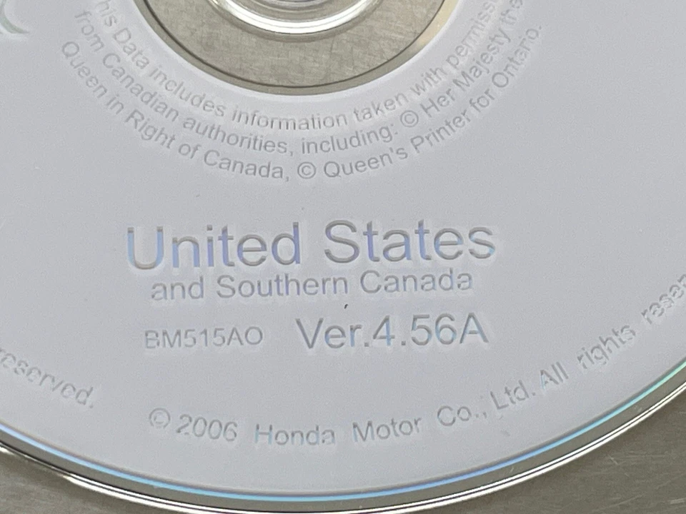 2006 2007 HONDA RIDGLINE ACCORD PILOT ACURA MDX NAVIGATION DVD VER 4.56A OEM๐ - Image 3 of 4