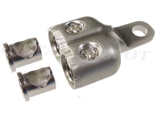 COMPETITION 0 OR 2 GAUGE DUAL RING TERMINAL CAR AMP BATTERY POWER WIRE INSTALL