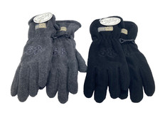 STACCATO Handschuhe Doppelpack Kinder Jugendliche Fleece schwarz grau Outdoor