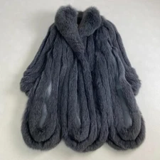 SAGAMINK fur coat Woman's Black mink Size 11 Free Shippping from Japan