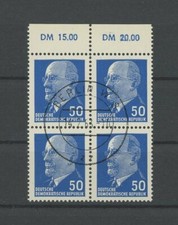 DDR ULBRICHT 937 a X x I OR1 OR-4er-BLOCK gest. m2766