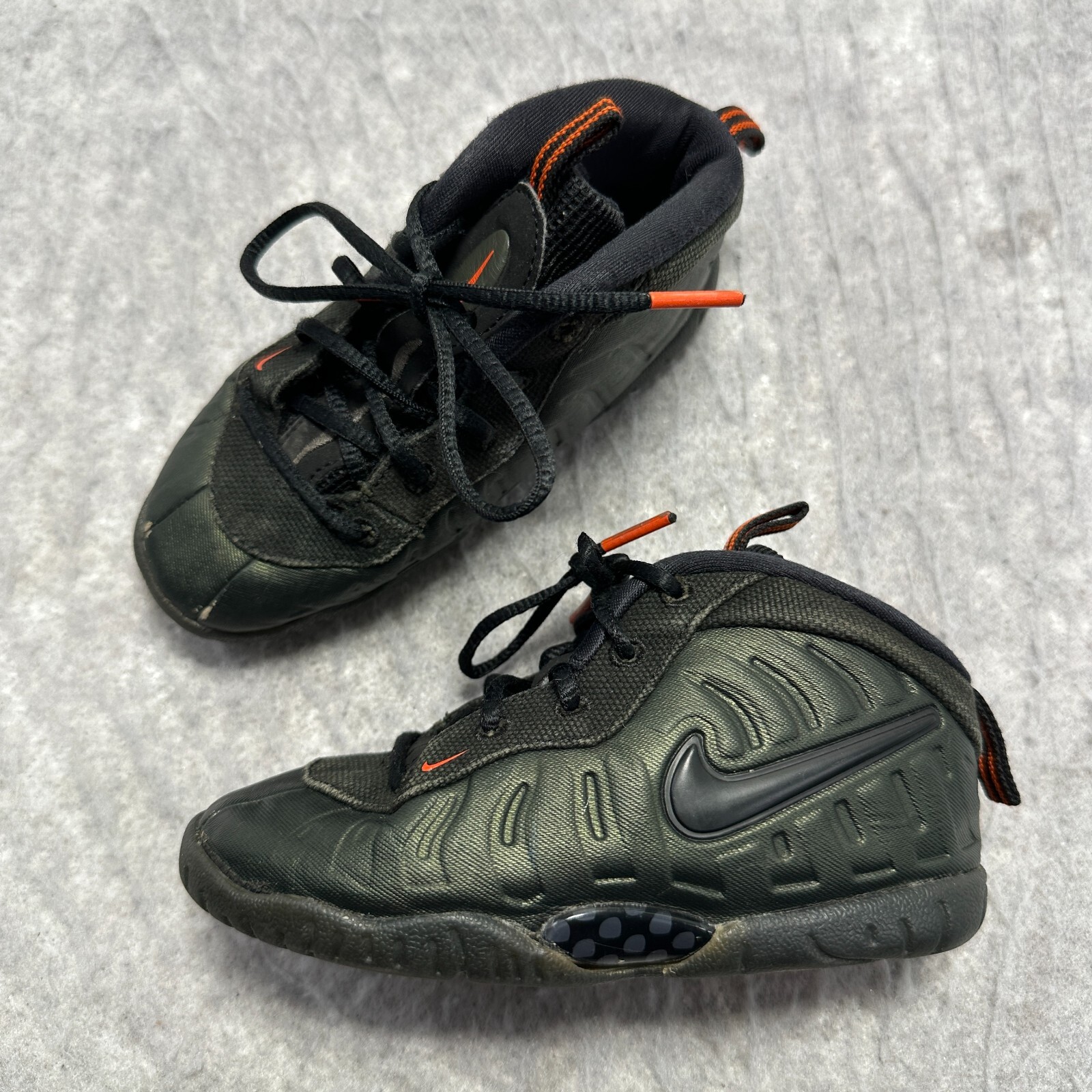 Nike Foamposite Shoes Green Little Posite Pro GS Sequoia 644792-300 Kids Size 9C