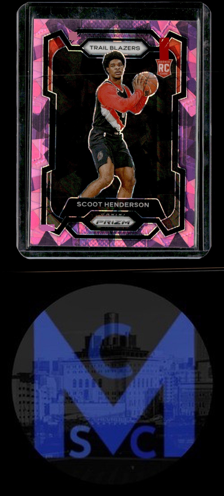 2023-24 Panini Prizm #141 Scoot Henderson Prizms Pink Ice