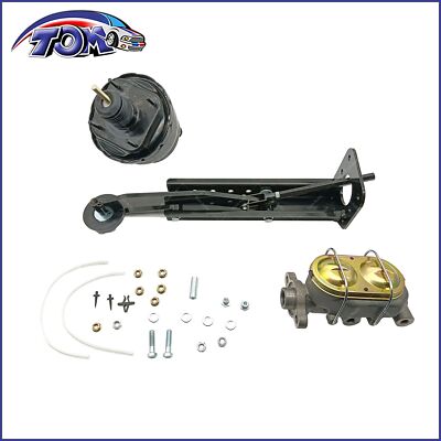 Universal Firewall Mount Power Brake Pedal Kit with 7'' Dual Booster & Master