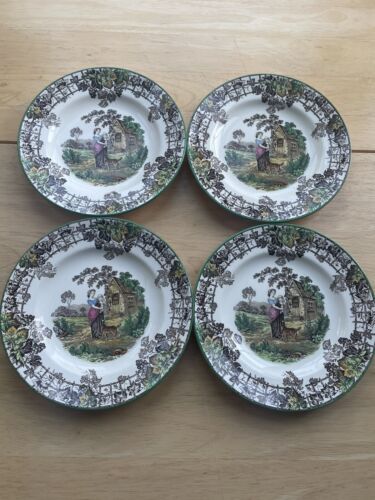 4 x Vintage Copeland Spode’s Byron Side plates. Used. Original. Retro. - Picture 1 of 4