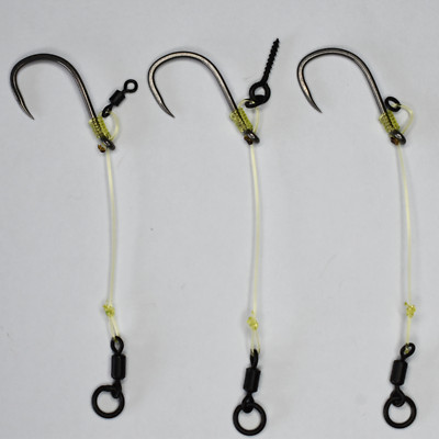 Chod Rigs - 10 Stück! Hakengrößen 8, 6 und 4, Micro Barbed oder Barbless!