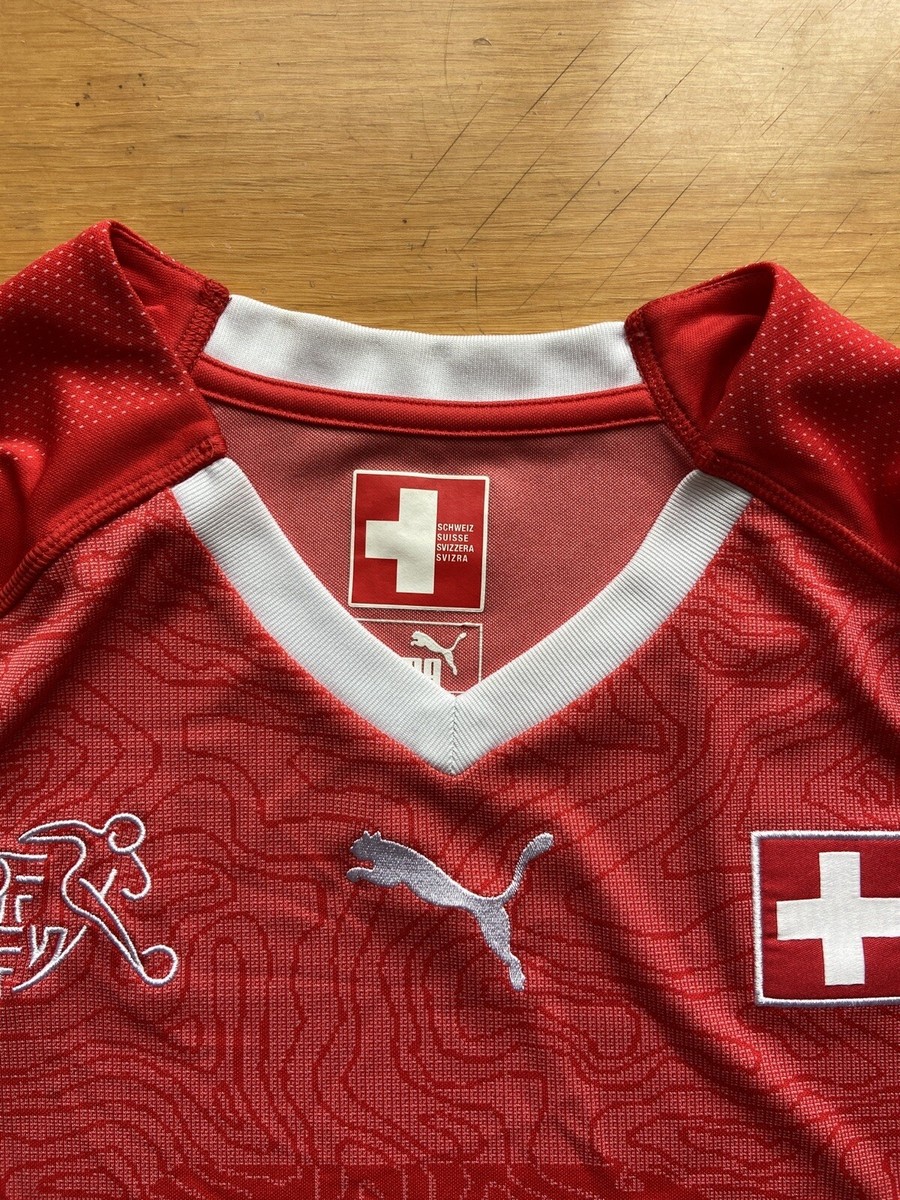 SWITZERLAND 2018 2019 HOME FOOTBALL SHIRT SOCCER JERSEY PUMA