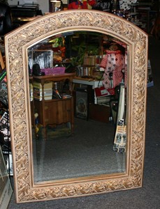 John Richard Beveled Mirror ( 498 ) Carved Wood Frame 44 x 31 | eBay