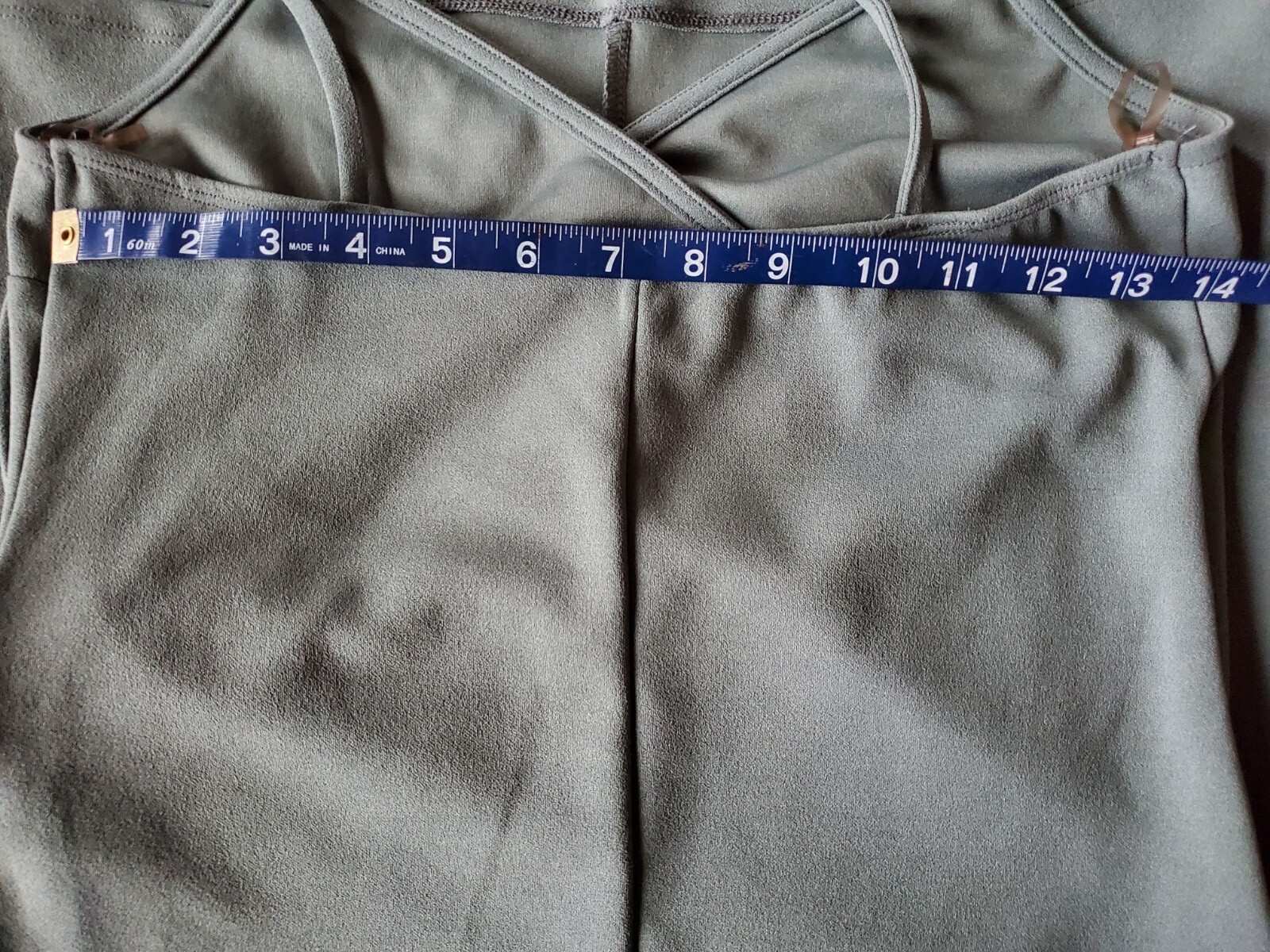 Mind Code Casual Spaghetti Strap Mini Olive Green… - image 5