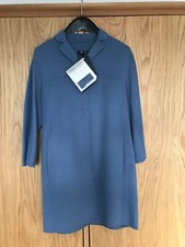 Bnwt 's Max Mara, Cocoon Coat, Blue, Uk10