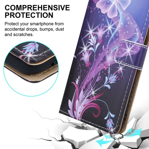 For Honor 9s Case, Slim Magnetic Flip Leather Wallet Shockproof Phone Case Cover - Picture 7 of 17