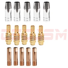 MW 130 135 175 Mac Tools Mig Welder Gas Diffuser Nozzle tips Parts kits 15pk--