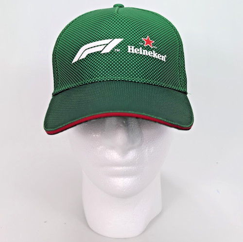 Heineken Formula 1 F1 Racing Snapback Hat Green Promotional Beer Cap OSFA