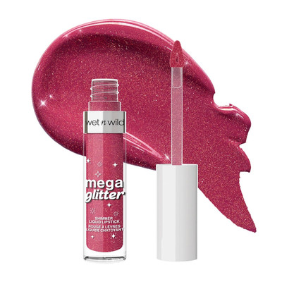 Transforming Liquid Lipstick - Pink Future, Matte-to-Glitter, Vitamin E, Vegan