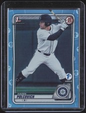 2020 Bowman Draft 1st Edition #BD-18 Kaden Polcovich Sky Blue