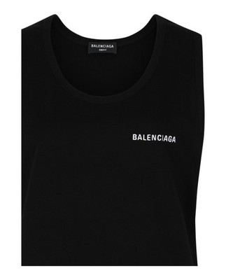 Balenciaga Womens Logo Embroidered Loose Tank Top | eBay
