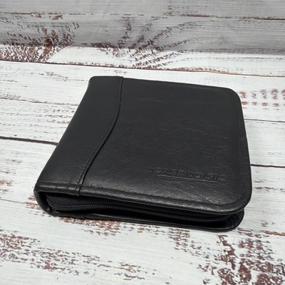 Case Logic CD Case Holder Black Leather Look 24 Slots 1990s Era Gear