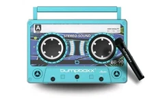 BUMPBOXX Remixx Neon Blue Bluetooth Boombox Speaker 170w Microphone