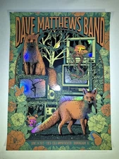 Dave Matthews Band  Poster BIRMINGHAM, AL Signed, #/25 OFFICIAL Print 2025