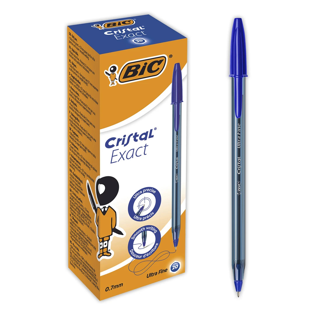 Confezione Pz 20 Sfera Cristal Exact Ultra Fine Blu