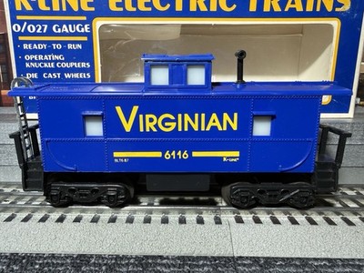 K-Line K-6116 - Virginian Lighted Caboose #6116 - NOS Cond. W/Box - 1989