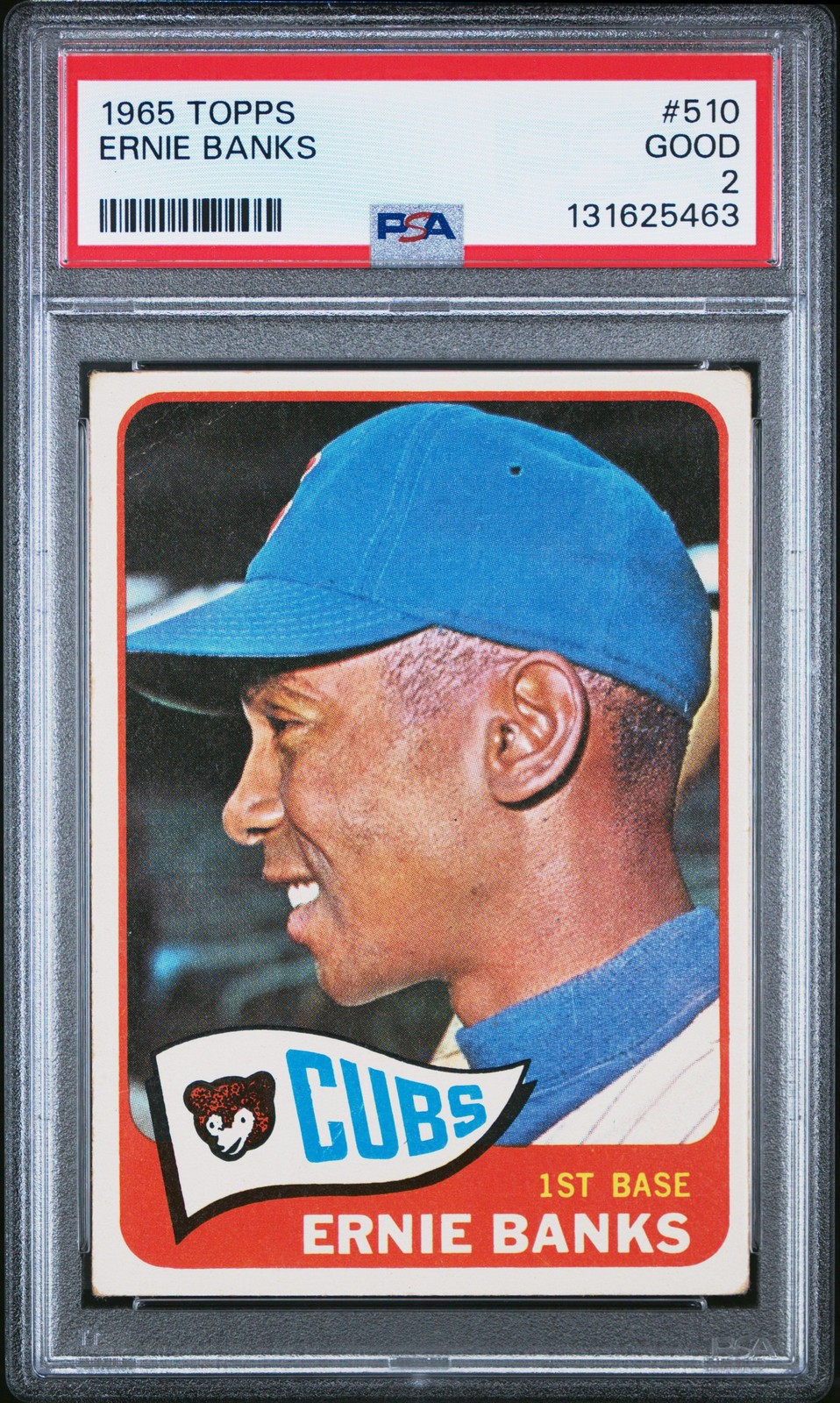 Ernie Banks 1965 Topps PSA 2 #510 Chicago Cubs