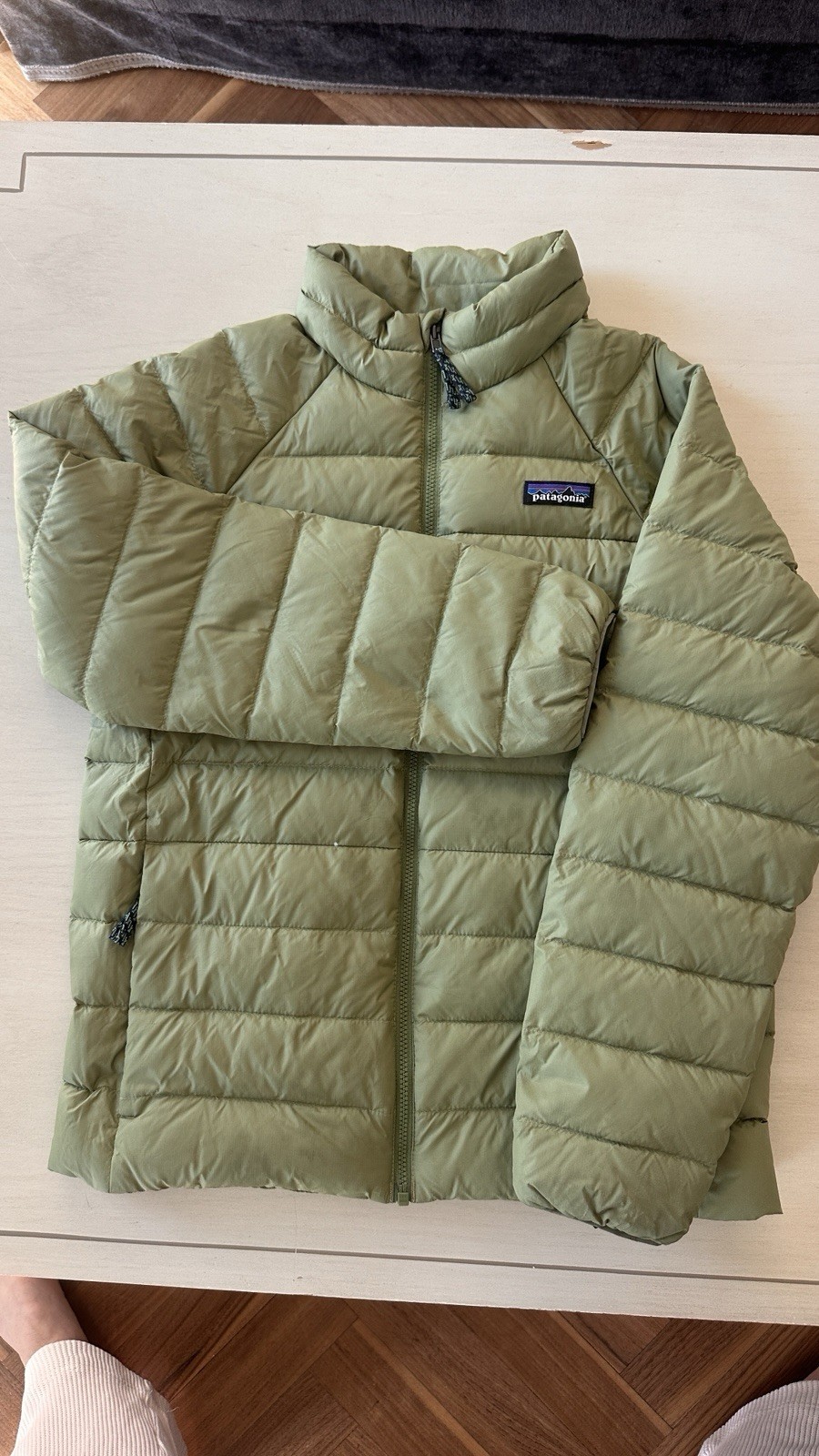 Patagonia Kids Down Sweater Puffer Jacket Size M (10) Sage G