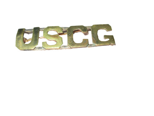 USCG U S Coast Guard Pin Gold Tone VTG