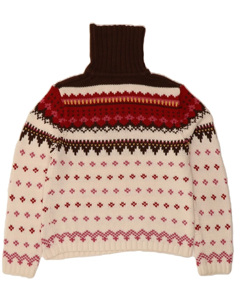 Suéter Jersey S.OLIVER Mujer Cuello Redondo EU 40 Mediano Blanco Fair Isle CU45 Foto 2 de 3