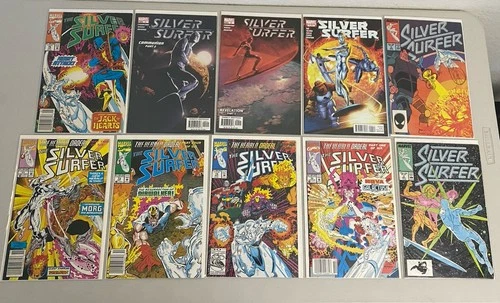 MIXED 10 MARVEL COMICS LOT SILVER SURFER Modern Vintage