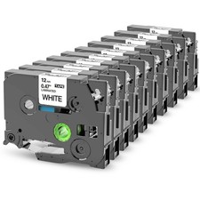 10-PacK TZ-231 TZe-231 Brother P-Touch 12mm White Standard Laminated Label Tape